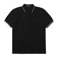 FRED PERRY 佛莱德·派瑞 男士短袖POLO衫 FPXPOCM3600XM 黑色/红黄 S