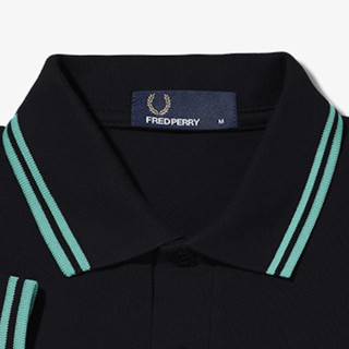 FRED PERRY 佛莱德·派瑞 男士短袖POLO衫 FPXPOCM3600XM 黑色/亮绿 S