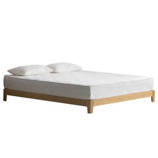 原始原素 全实木床1.8米1.5米现代简约卧室家具橡木双人床F8012