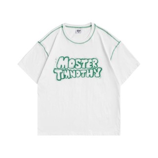 MOSTER TIMNOTHY 女士圆领短袖T恤 白色 M