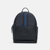 COACH 蔻驰 Outlet Thompson Backpack In Signature Jacquard With Varsity Stripe