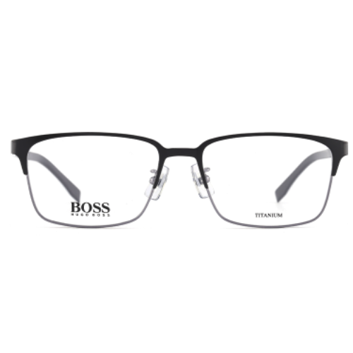 HUGO BOSS 雨果博斯&MingYue 明月 0809 黑色钛合金眼镜框+1.60折射率 防蓝光镜片