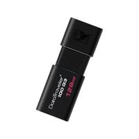 Kingston 金士顿 DataTraveler系列 DT100G3 礼盒款刻字 USB 3.0 U盘 黑色 128GB USB-A+挂绳