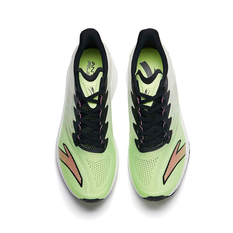 anta 安踏 马赫2代 男子跑鞋 112225583-3 绿/黑/象牙白 42