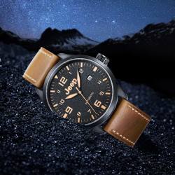 jeep吉普指南者系列男子全自动机械表手表灰色