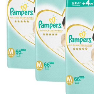 Pampers 帮宝适 一级帮系列 纸尿裤 M62+4片*3包 日版