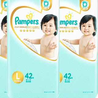 Pampers 帮宝适 一级帮系列 纸尿裤 L40+2片*3包 日版