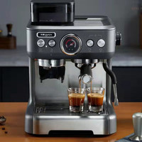 donlim 东菱 意式咖啡机 家用半自动研磨一体机蒸汽打奶泡磨豆机商DL-KF5700P DL-KF5700P|