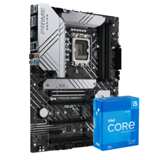 华硕 PRIME Z690-P DDR5主板 +12600KF/12700K CPU处理器 板U套装 Z690-P+12600KF套装