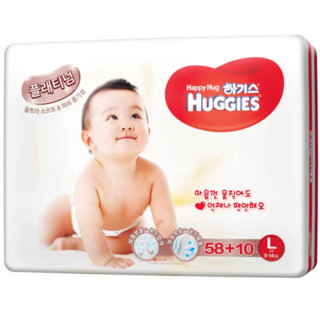 HUGGIES 好奇 铂金装系列 纸尿裤 L58+10片 韩版