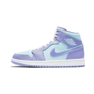 airjordan正代系列airjordan1midgs大童篮球鞋554725500紫蓝白38