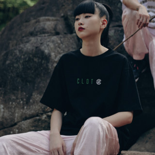 CLOT 凝结集团 C-Culture系列 男女款圆领短袖T恤 CLTE19FTM103 黑色 XXL