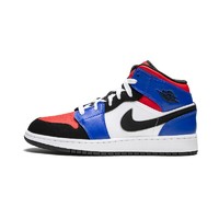 AIR JORDAN 正代系列 Air Jordan 1 Mid (GS) 大童篮球鞋 554725-124 紫黑白 40