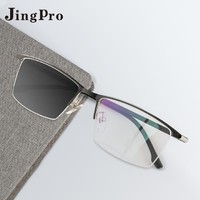 JingPro 镜邦 日本进口1.60防蓝光变色镜片+超轻钛架/合金/TR镜架(适合0-600度)