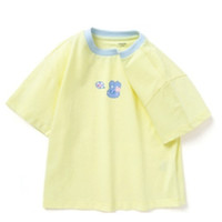 balabala 巴拉巴拉 208222117007-30006 女童T恤 浅黄 130cm