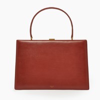 Celine Clasp Bag 红色中号手袋