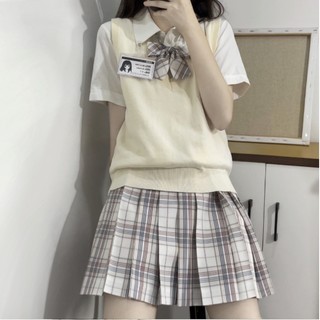 七月熙 JK制服 绘梦师 奶糖色白格 39cm