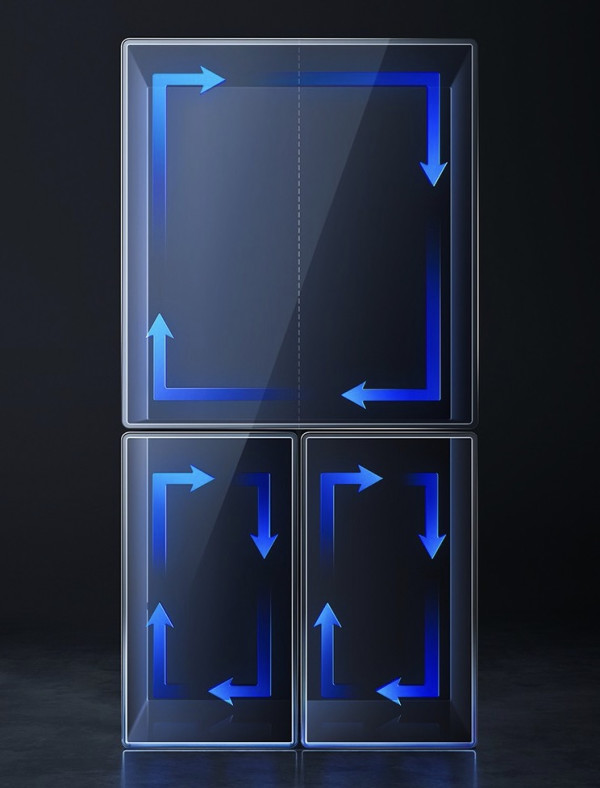 tcl格物c10ss四区双变温冰箱空间大师分子保鲜