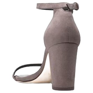 STUART WEITZMAN 斯图尔特·韦茨曼 NEARLYNUDE系列 女士高跟凉鞋 SW02050 灰褐色 37.5