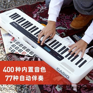 CASIO 卡西欧 智能电子琴CT-S系列便携式61键儿童成人初学入门演奏专业电子乐器 CT-S200红色单机