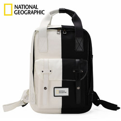 NATIONAL GEOGRAPHIC 国家地理 N07301 15.6英寸双肩电脑包 黑白拼接