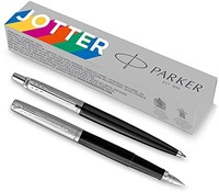 PAKER 派克 Parker 派克 Jotter - Originals 圆珠笔和钢笔套装,经典黑色饰面,中笔尖和笔尖