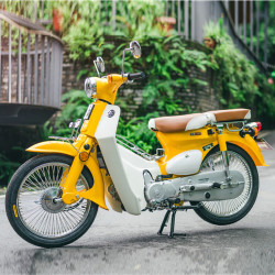 嘉陵全新嘉陵幼兽coco110cc动力复古经典两轮cub弯梁摩托车黄色货到付