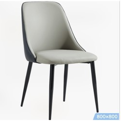 林氏木业 LS518S8-A 2张餐椅 黑色+白色