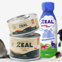 ZEAL 真致 进口猫狗主食罐精准营养增肥湿粮宠物牛奶礼包