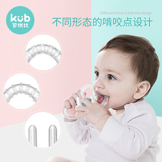 kub 可优比 硅胶手抓球 宝宝磨牙棒牙胶 婴儿无毒硅胶软咬咬胶