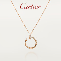 cartier卡地亚justeunclou钉子系列玫瑰金黄金白金项链