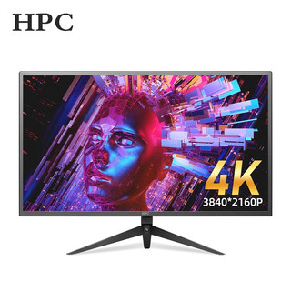 HPC 惠浦 28英寸4k显示器直面微边框电竞游戏家用办公高清监控2k144hz液晶台式电脑显示屏幕