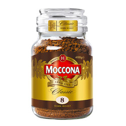 Moccona 摩可纳 8号深度烘焙冻干无糖速溶黑咖啡400克超值罐装