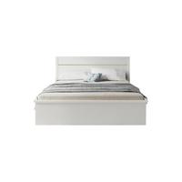 SUNHOO 双虎-全屋家具 DS-22M18001 现代简约床 雅白色+金色 1.5m床 高箱款