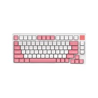 AJAZZ 黑爵 轻氪AC081 81键 有线机械键盘 粉色 凯华深海无声静音轴 RGB
