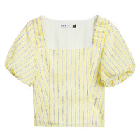 LILY 丽丽 5B波2系列 女士雪纺衫 120250C81232042 淡黄 XS