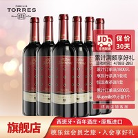 桃乐丝（Torres） 奥托斯伊贝利克里奥哈红葡萄酒   750ml*6 整箱装