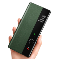 Greyes 观悦 华为 Mate 40 Pro 皮质翻盖手机壳 胡杨绿