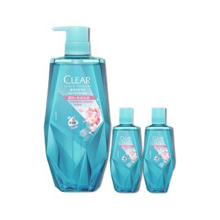 clear 清扬 樱花精粹植觉头皮护理去屑洗发露 700ml 100ml*2