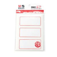 M&G 晨光 YT-03 标签贴纸 34*73mm 红框白底 30枚