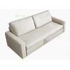 AQUIMIA 阿基米亚 现代简约可折叠沙发床 蓝色 一字型 1.5m