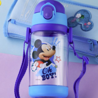 Disney 迪士尼 DM-5012 儿童吸管杯+直饮盖 520ml 蓝色米奇