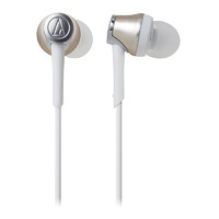 audio-technica 铁三角 ATH-CKR55BT 入耳式颈挂式动圈蓝牙耳机 金色