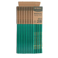 M&G 晨光 六角杆铅笔 10支装+卷笔刀+橡皮2B