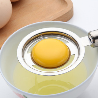 红凡 蛋清过滤器不锈钢蛋清分离器分蛋器蛋液过滤器厨房滤蛋器隔蛋器烘焙工具 410分蛋器