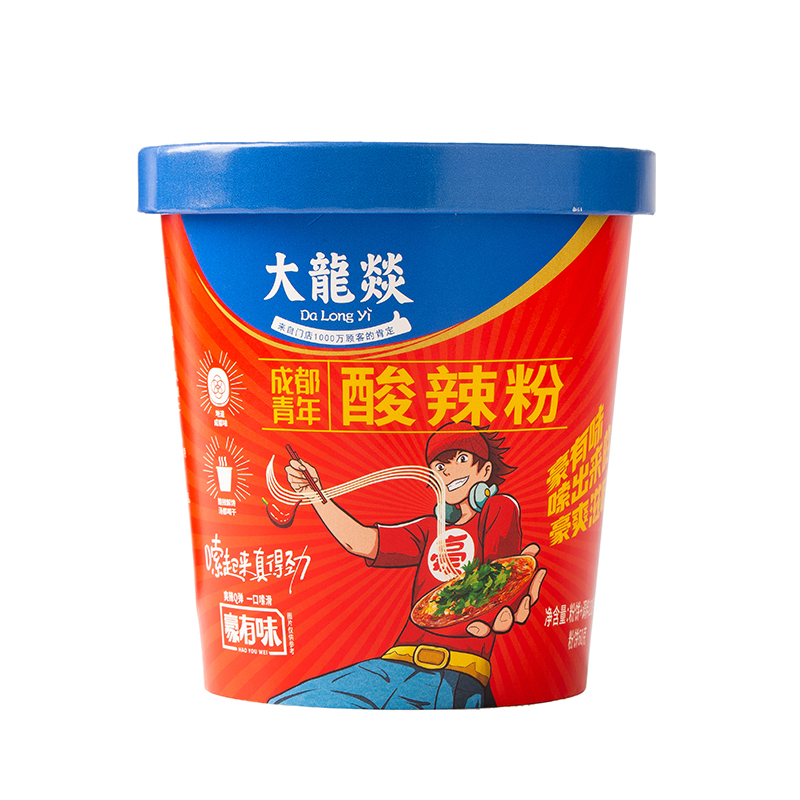 Da Long Yi 大龍燚 酸辣粉 110g*6桶