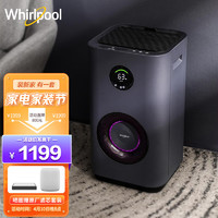 Whirlpool 惠而浦 加湿器无雾净化 落地式智能除菌 卧室家用办公室 轻音6L大容量 WH-PD602Z钛灰色