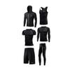 LATIT(运动) 男子运动套装 NZ9001-6JT 黑色 XL 六件套