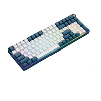 Royal Axe 御斧 R100 98键 2.4G蓝牙 多模无线机械键盘 鲸落深海 TTC二代金粉轴 RGB