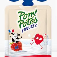 88VIP：POM'POTES 法优乐 PomPotes儿童酸奶零食草莓桃子奇异果非果泥85g*4*3礼盒装